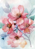 Back Cover - Hand painted flowers