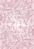 Back Cover - Floral Ornaments - Pink