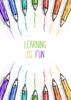 Back Cover - Colourful Pencils