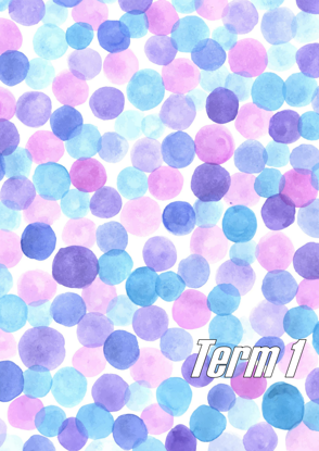 Watercolour Dots - Term 1