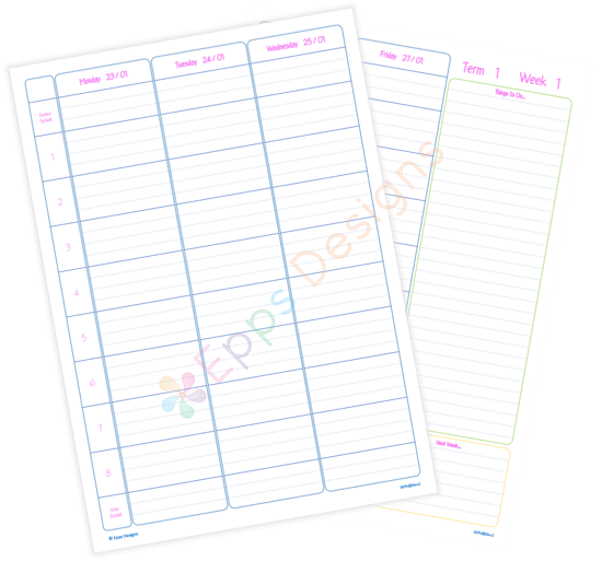 10-Weekly Planner [8 Periods]