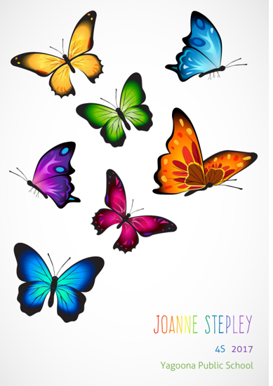 Front Cover - Colourful Butterflies