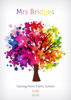 Front Cover - Colourful Tree with Stars