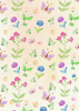 Back Cover - Hand Drawn Flowers And Butterflies