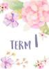 Term Title Page - Watercolour Flowers 2