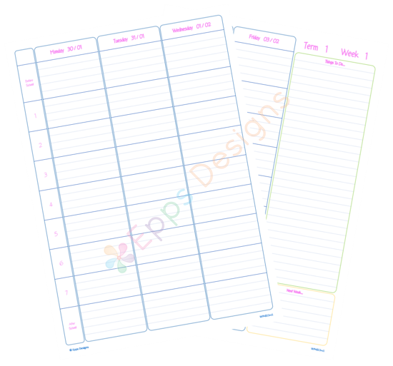 10-Weekly Planner [7 Periods]