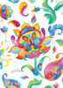 Back Cover - Bright Whimsical Flowers 3